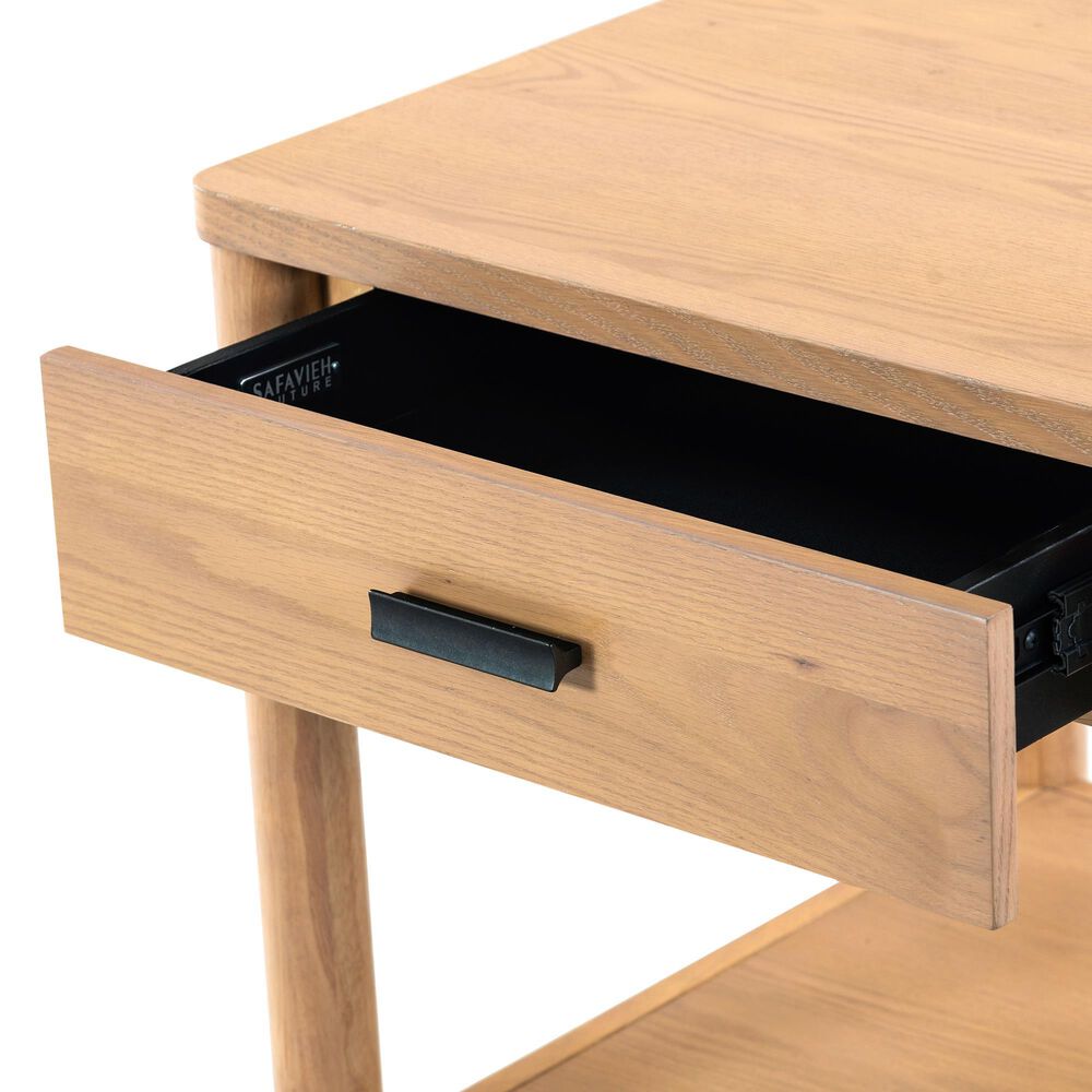 Safavieh Jaylessa 1-Drawer End Table in Natural, , large