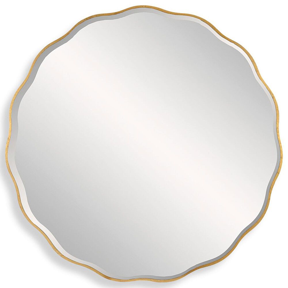 Uttermost Aneta Large Wall Mirror in Antiqued Gold Leaf, , large