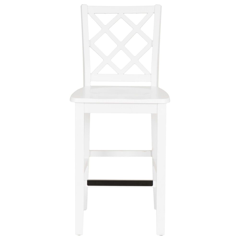 Linon Home Decor Mayfair Counter Stool in White, , large