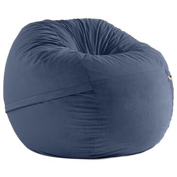 Jaxx Saxx 5" Large Round Bean Bag Chair in Navy Blue, , large