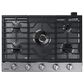 Samsung Bespoke 30" Single Electric Wall Oven with Convection in Stainless Steel & 30" Gas Cooktop in Stainless Steel, , large