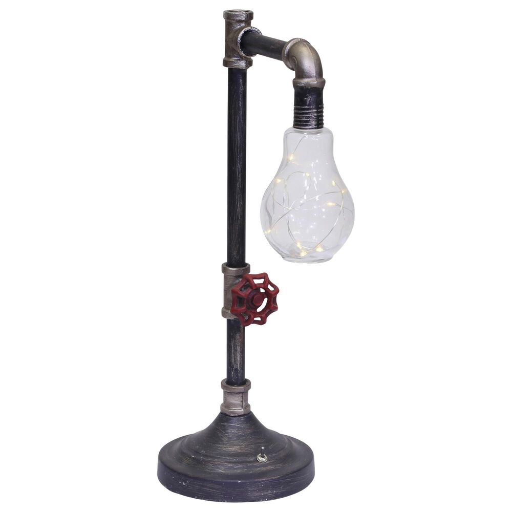 Sagebrook Home Pipe Bo Table Lamp with Stringed LED, , large