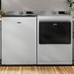 Maytag 5.2 Cu. Ft. Smart Pet Pro Top Load Agitator Washer and 7.4 Cu. Ft. Smart Electric Top Load Dryer Laundry Pair in White, , large