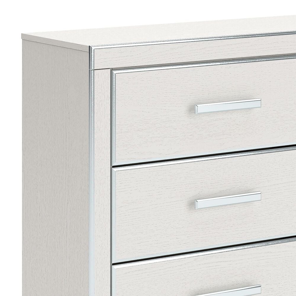 Ashley Zuraleus 4-Piece King Upholstered Panel Bedroom Set in Matte White, , large