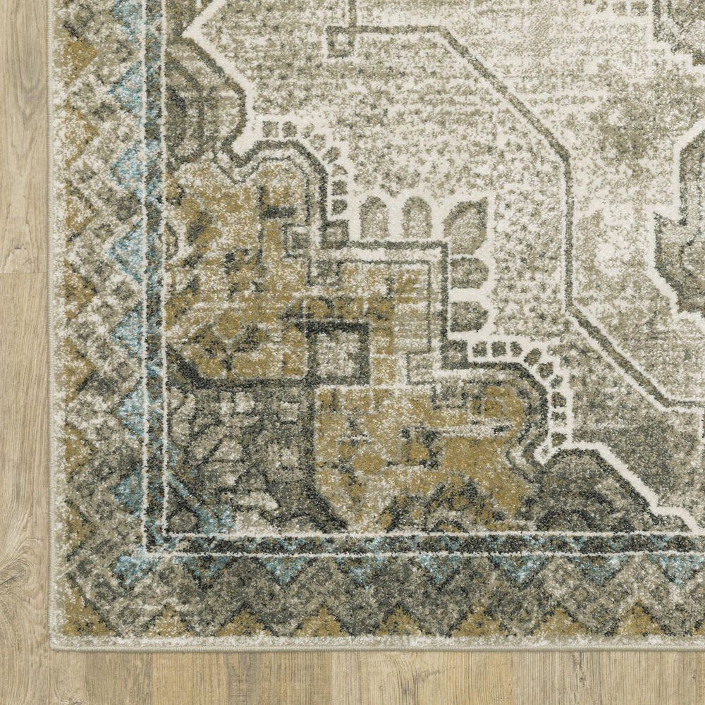 Oriental Weavers Venice Padua 2&#39;3&quot; x 7&#39;6&quot; Grey and Blue Runner, , large