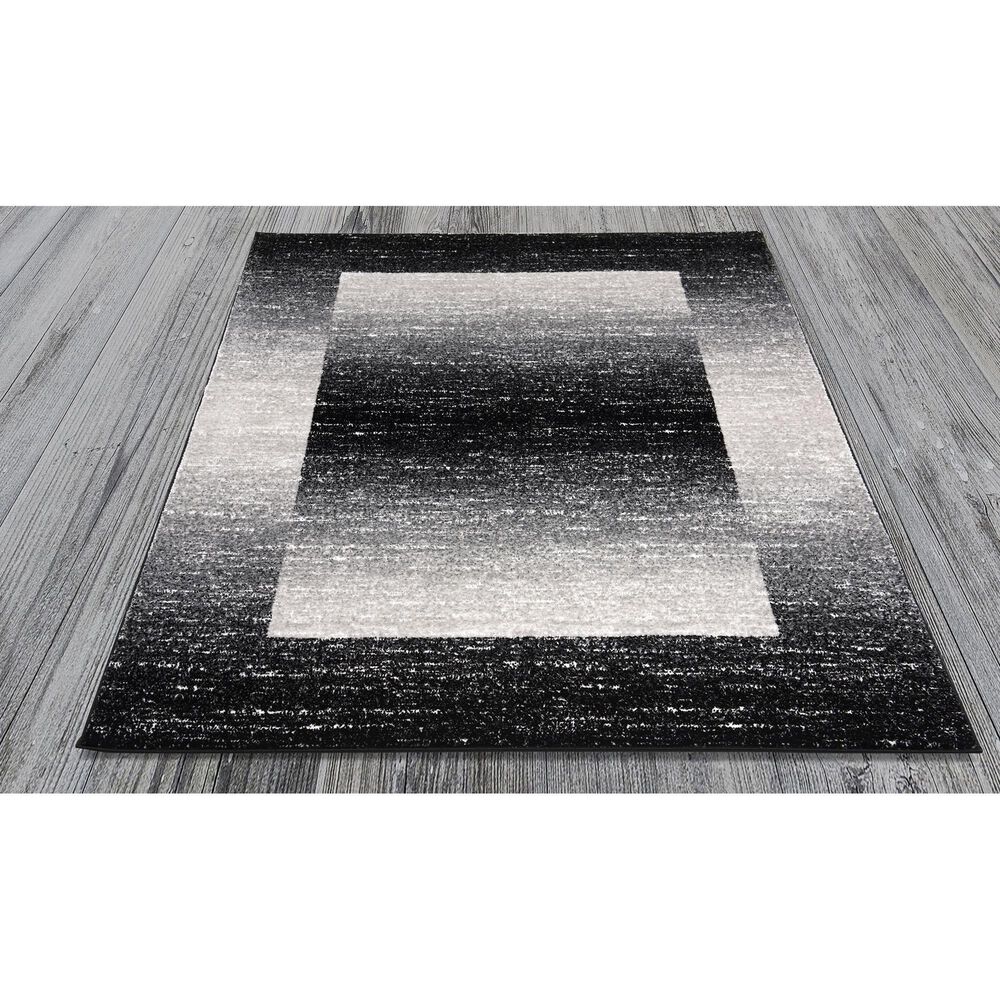 Art Carpet Abington AB3068 5&#39; x 7&#39; Gray and Black Area Rug, , large