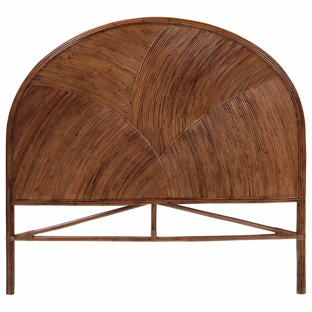 Baxton Studio Seana Queen Panel Headboard in Dark Brown, , large