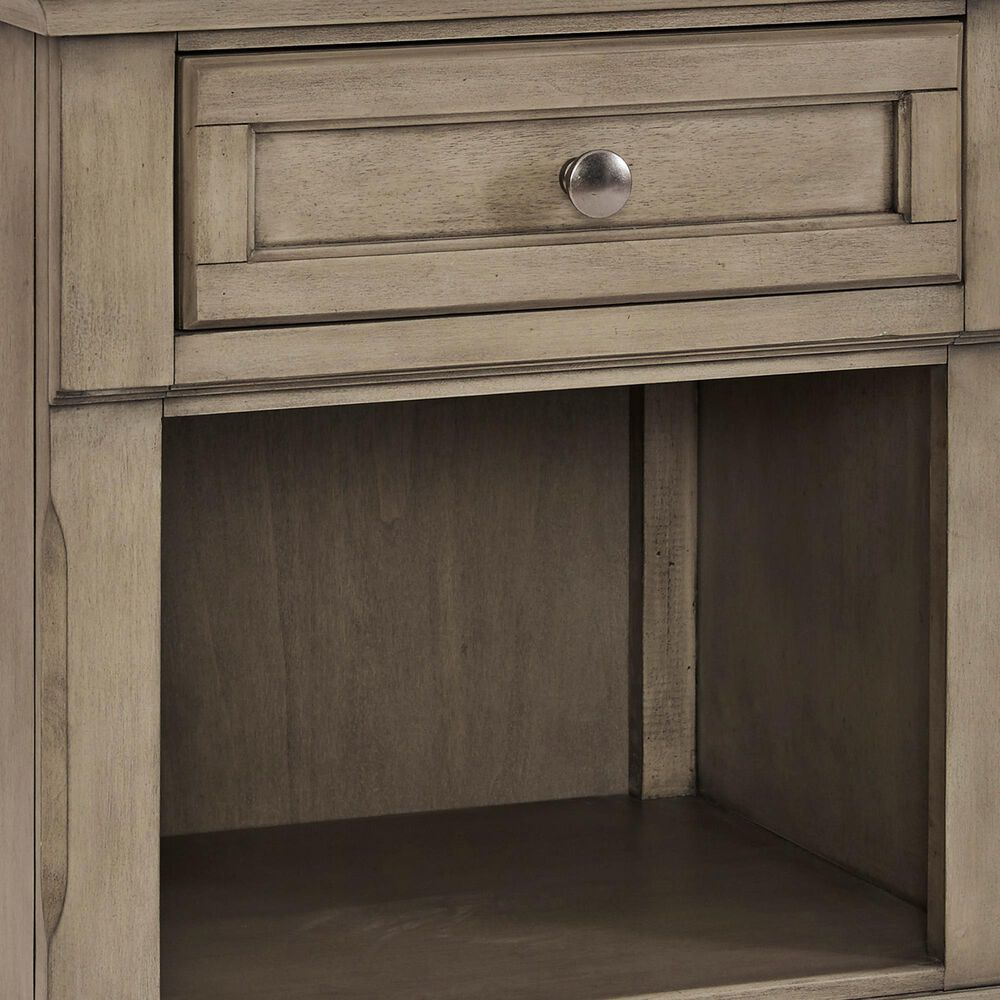 Signature Design by Ashley Lettner 1 Drawer Night Stand in Light Gray, , large