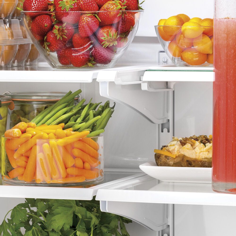 GE Appliances 17.5 Cu. Ft. Counter-Depth French-Door Refrigerator in Fingerprint Resistant Stainless Steel, , large