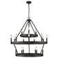 Golden Lighting Alastair 18-Light Chandelier in Matte Black, , large