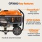 Generac 3600-Watt Portable Generator in Orange, , large