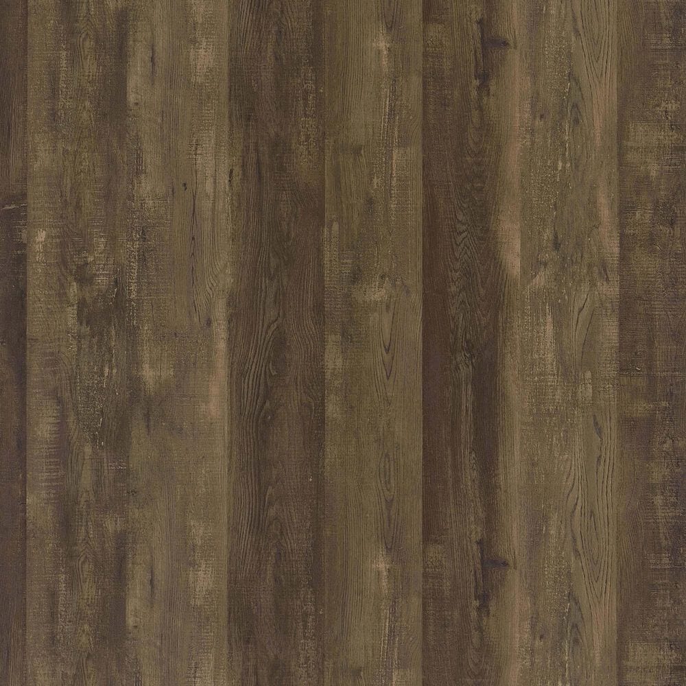 Pacific Landing Elmcrest 4-Shelf Wall Bookshelf in Rustic Oak and Black, , large