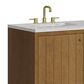 James Martin Hudson 60" Double Bathroom Vanity in Honey Oak with 3 cm Eternal Jasmine Pearl Silestone Top and Rectangular Sinks, , large