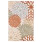 Nourison Aloha ALH05 2"8" x 4" Ivory and Multicolor Indoor/Outdoor Area Rug, , large