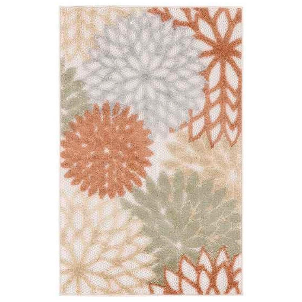 Nourison Aloha ALH05 2"8" x 4" Ivory and Multicolor Indoor/Outdoor Area Rug, , large