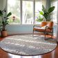 Dalyn Rug Company Neo NO9 8" Round Taupe Area Rug, , large