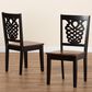 Baxton Studio Gervais Side Chair in Dark Brown and Walnut Brown (Set of 2), , large