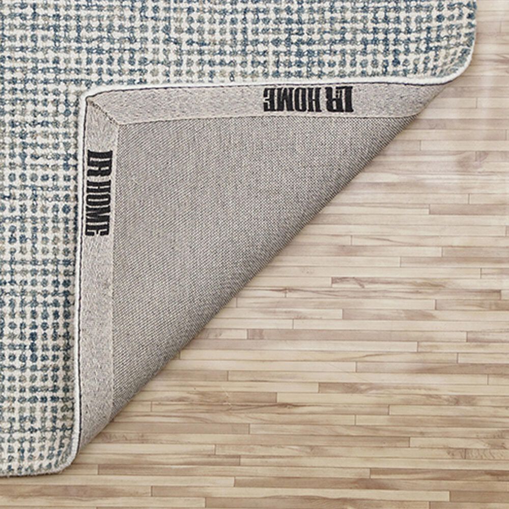 L&amp;R Resources Criss Cross Ivory and Stone Blue 10&#39; x 14&#39; Area Rug, , large
