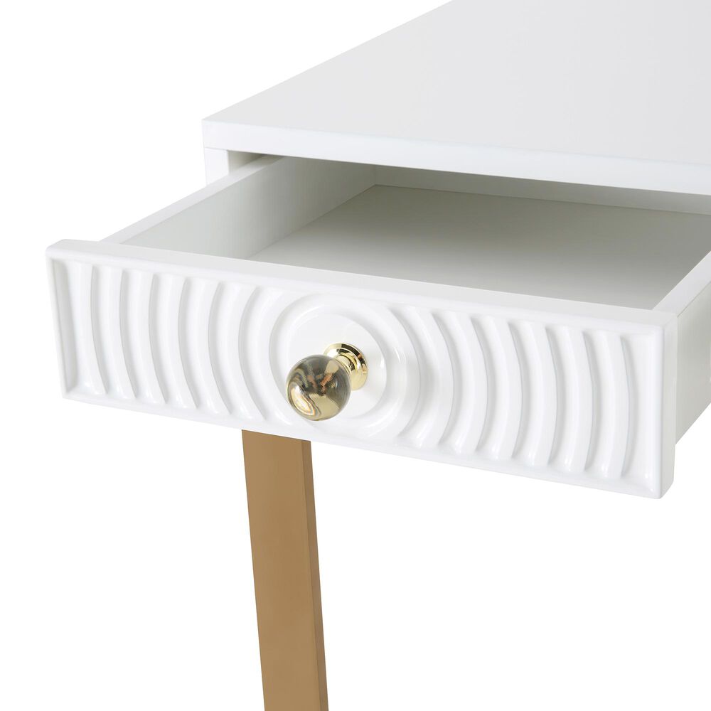 Tov Furniture Janie Desk in White, , large