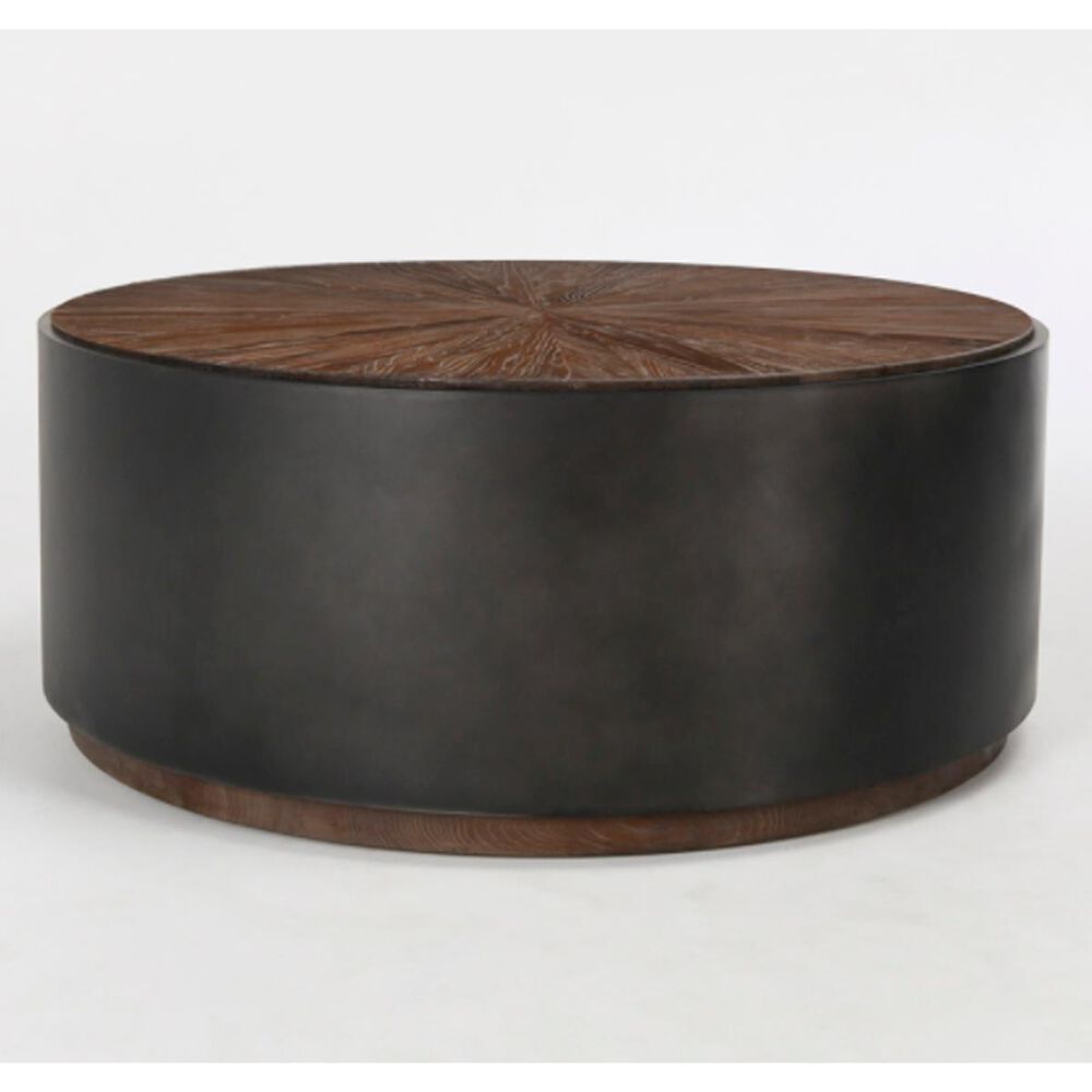 Classic Home Nina Salem Coffee Table in Black and Reclaimed Elm, , large