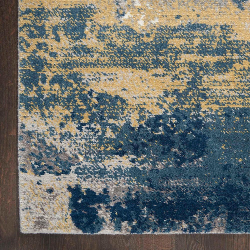 Nourison Twilight 2&#39; x 3&#39; Navy and Gold Area Rug, , large