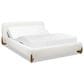 Jennifer Taylor Home Alpine Puffy Modern Queen Platform Bed in Ivory White, , large