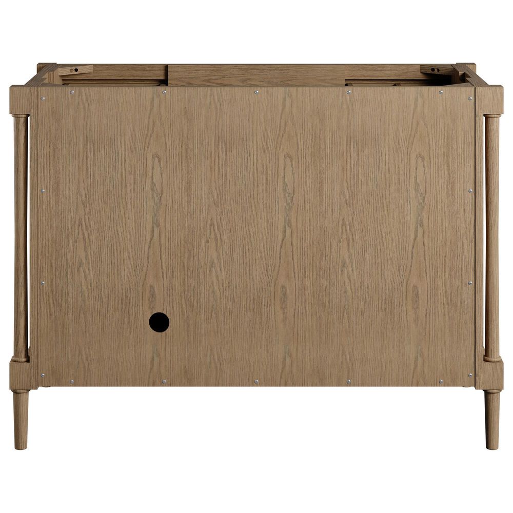 James Martin Kinnsden 48" Single Bathroom Vanity in Weathered Oak with 3 cm Tajnar Eclos Top, Rectangular Sink and FreePower Wireless Charger, , large