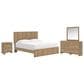 Ashley Gramburg 4 Piece King Panel Bedroom Set in Warm Brown, , large