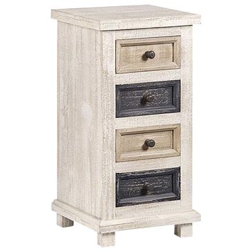 Tiddal Home Sallie Chairside 4-Drawer Chest in Earth Tones, , large