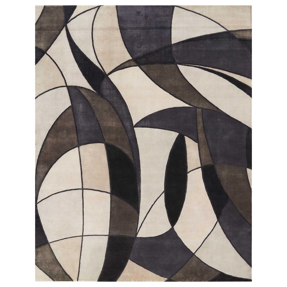 Nourison Asymetrie CGS18 10" x 14" Mediterranean Sand Area Rug, , large