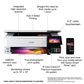 Epson EcoTank Photo ET-8550 All-in-One Wide-Format Supertank Printer in White, , large