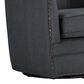 Baxton Studio Porter Swivel Chair in Grey, , large