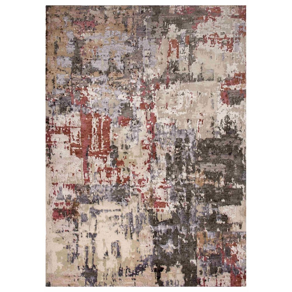 Rizzy Evolution EVO540 6" x 9" Gray and Multicolor Area Rug, , large