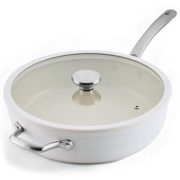 Circulon 5-Quart Ceramic Nonstick Saute Pan with Lid in Pearl White, , large