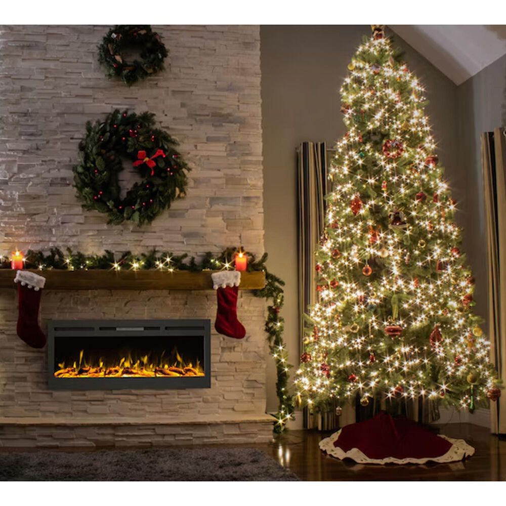 Timberlake Hastings Home 50&quot; Electric Wall Fireplace in Black, , large