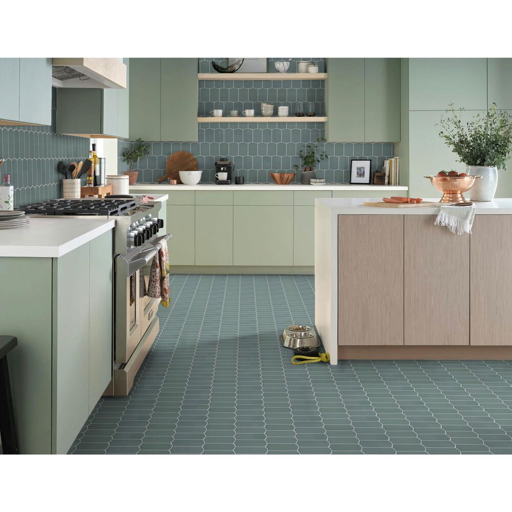 Shaw Embrace Mist 10" x 10.75" Glass Mosaic Sheet, , large