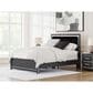 Ashley Zuraleus Queen Upholstered Panel Bed with Two Nightstands in Matte Black, , large