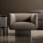 Bernhardt Marni Swivel Chair in Charcoal, , large