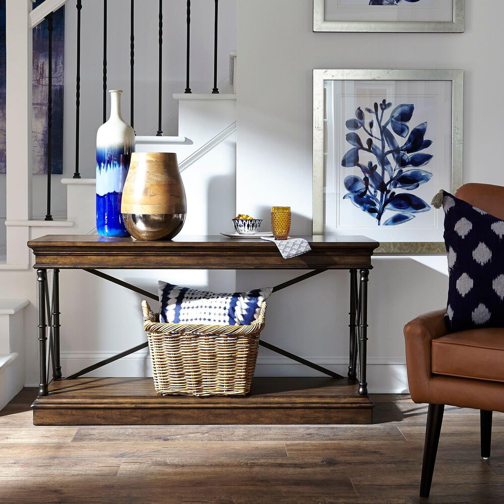 Belle Furnishings Tribeca Sofa Table in Cordovian Brown, , large