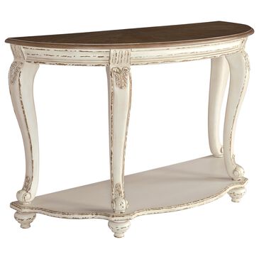 Signature Design by Ashley Realyn Sofa Table in Chipped White, , large