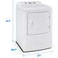 Midea 7 Cu. Ft. Front Load Electric Dryer in White, , large