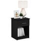 HOMLUX 1-Drawer Modern Nightstand with Bar Handle in Americano, , large