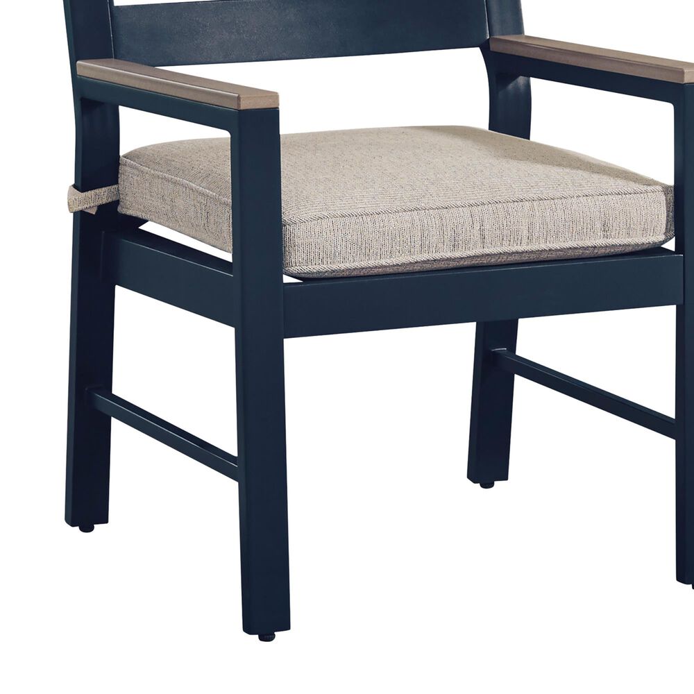 Ashley East Beach Arm Chair in Navy Blue and Driftwood (Set of 2), , large