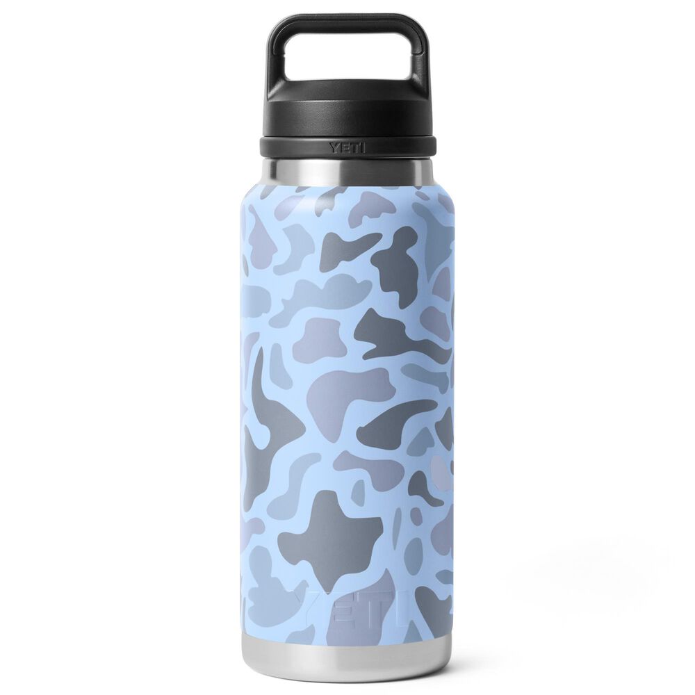YETI Rambler 36 Oz Water Bottle with Chug Cap in Blue Camo, , large