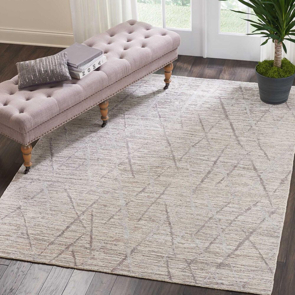Nourison Ocean OCP02 9&#39;9&quot; x 13&#39;9&quot; Stone Area Rug, , large