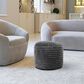 Howard Elliott Shar Pei Tall Pouf in Charcoal, , large
