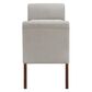 Pacific Landing Farrah Upholstered Rolled Arms Storage Bench Beige and Brown, , large