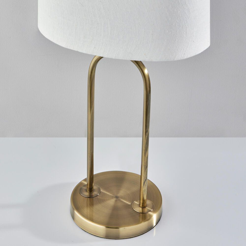 Adesso Joey Table Lamp in Antique Brass, , large
