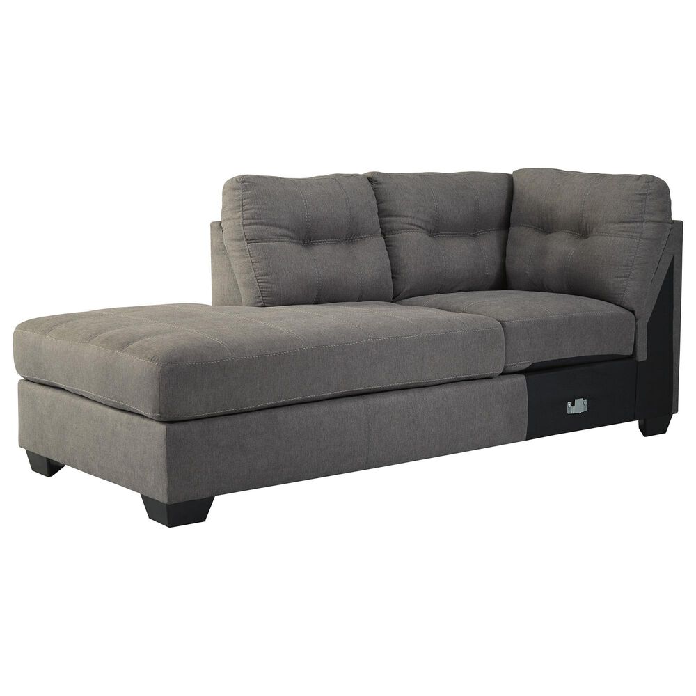 Signature Design by Ashley Maier 2-Piece Left Facing Full Sleeper Sectional in Charcoal, , large