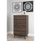 Ashley Calverson 5-Drawer Chest in Mocha, , large